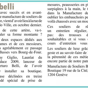 Arturo Belli – Le Journal des Habitants – automne-2011